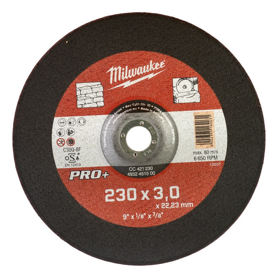 Milwaukee CutWCC 42/230 × 3 PRO+ rez. kot. na kameň – 1 ks
