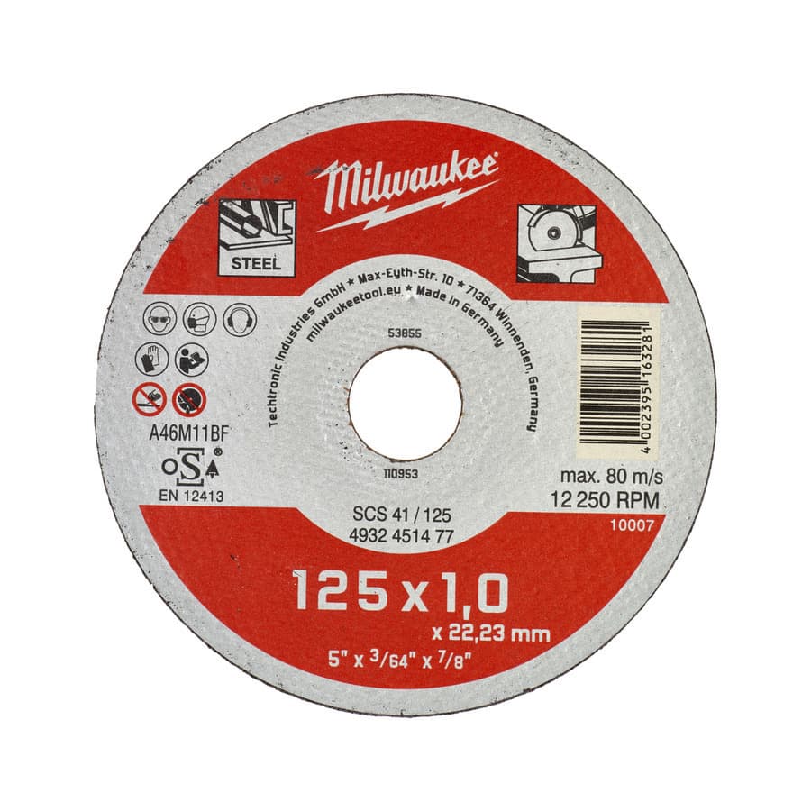 Milwaukee Rezný kotúč Contractor 125 × 1 – 1 ks