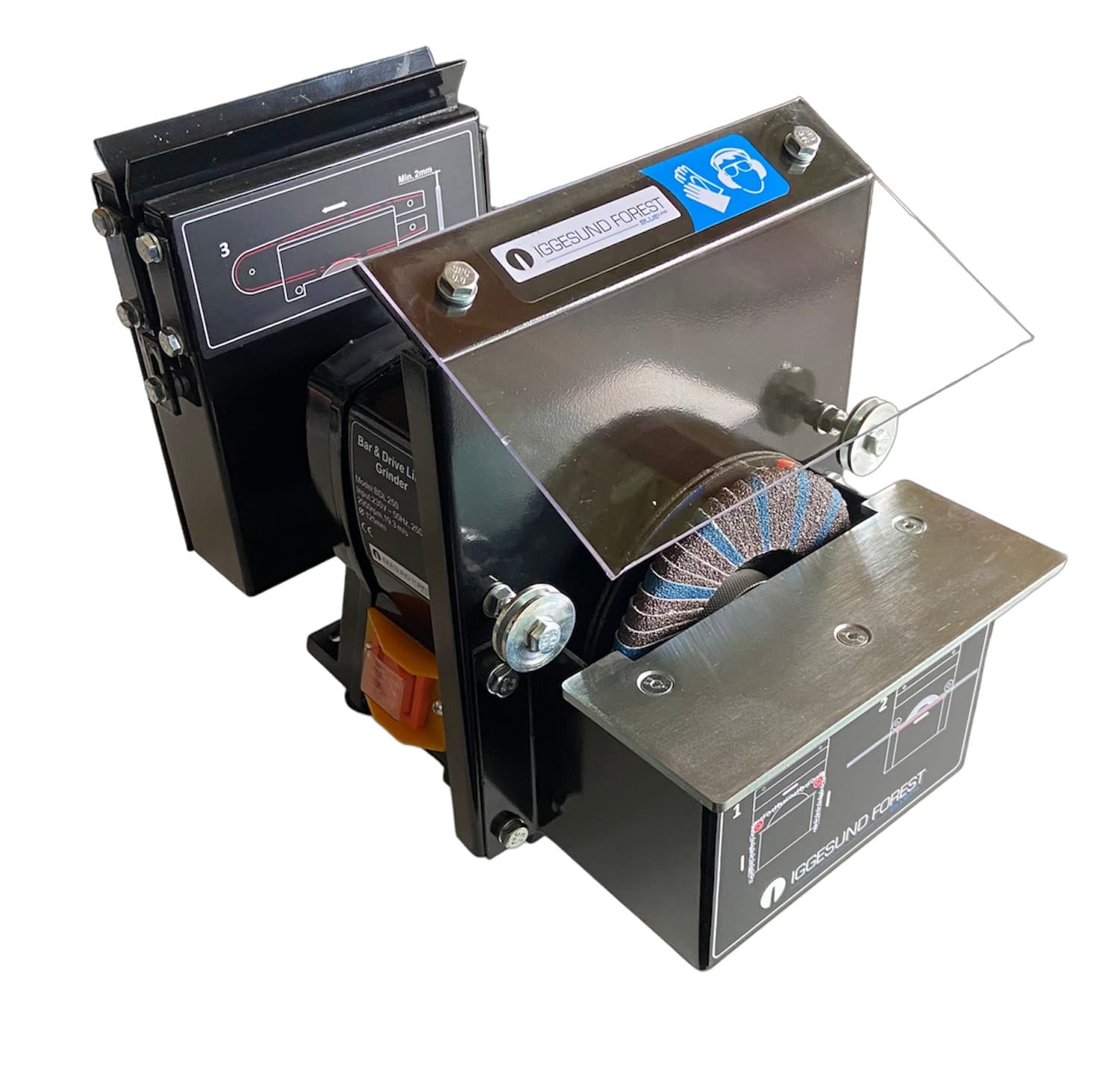 Brúska vodiacich líšt a vodiacich článkov 230V