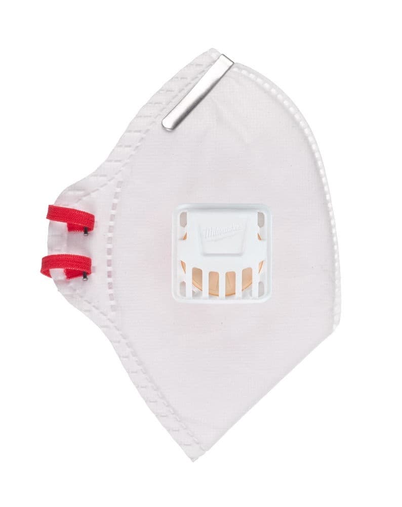 Milwaukee FFP2 Foldable Respirator with Exhalation Valve 15pcs